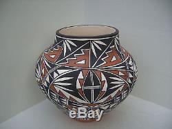 Vintage Native American Indian Acoma Pueblo pottery pot olla