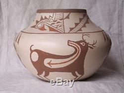 Vintage Native American Indian bowl Zuni Alan Lasiloo Shiwi estate find