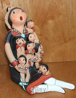 Vintage Native American Jemez Pottery N. M. Storyteller By Joyce Lucero
