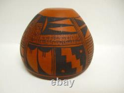 Vintage Native American Pottery Hopi Signed Lucille Namoki Bowl
