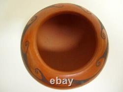 Vintage Native American Pottery Hopi Signed Patty Maho Bowl