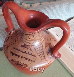 Vintage Native American Pottery Maricopa Signed