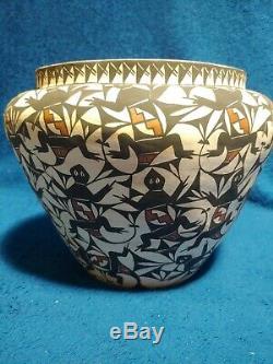 Vintage Native American Pottery Stevens Acoma NM Vase