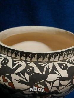 Vintage Native American Pottery Stevens Acoma NM Vase