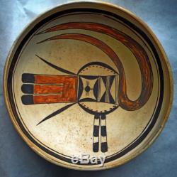 Vintage Native American Southwest Pottery Bowl, Acoma Unsigned