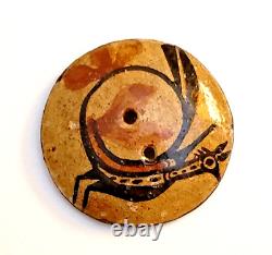 Vintage Native American Zia Pottery Bird Button