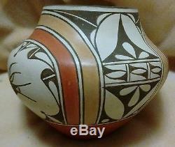 Vintage Native American Zia Pottery Jar by Award Winning Potter Sofia Medina