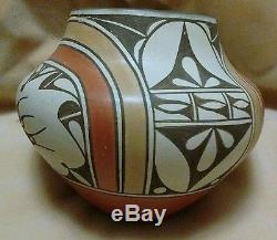 Vintage Native American Zia Pottery Jar by Award Winning Potter Sofia Medina