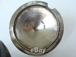 Vintage Navajo Kenneth Begay White Hogan Sterling Silver Black Pottery Jar Spoon