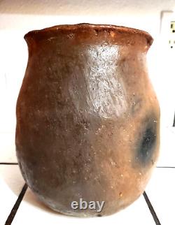 Vintage Navajo Pottery Pinion Pitch Covered Pot 7.5 x 6