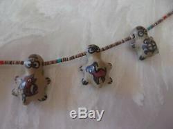 Vintage Pre-owned Native American Margaret & Luther Santa Clara Pottery Necklace