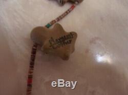 Vintage Pre-owned Native American Margaret & Luther Santa Clara Pottery Necklace