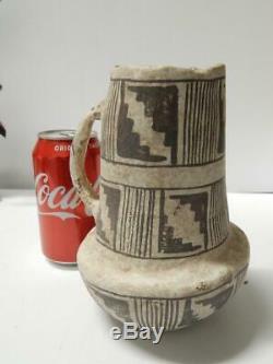 Vintage Pueblo Indian Pottery Mug / Cup Pot 1995 Anasazi Design Signed Figural