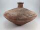 Vintage Red Clay Ceramic Native American Handmade Engraved Pot / Vase