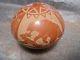 Vintage Red Starr Sioux Native American Indian Carved Pottery Vase