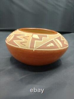 Vintage San Juan/Ohkay Owingeh Pueblo Pottery Bowl HISTORIC REVIVAL BOWL