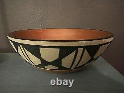Vintage Santo Domingo Pueblo Pottery Bowl Native American Indian