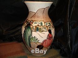 Vintage Signed 19. San Jon, NEW MEXICO POTTERY VASE Hand-Painted Artist BJ GORE