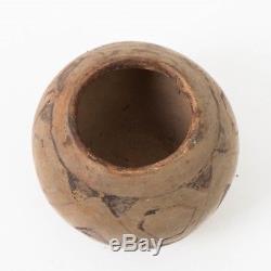 Vintage Southwest Native American Maricopa Pottery Bowl / Seed Pot 2.75 Tall
