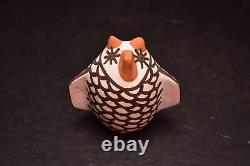 Vintage Zuni Pueblo Native American Indian Pottery SIGNED Owl Effigy Figure