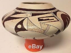 Vintage native american hopi pottery by Navasie family Frog Woman