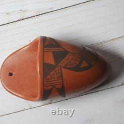Viola Howato Hopi Redware Pottery Matchstick Pocket 5.5 Native American Signed