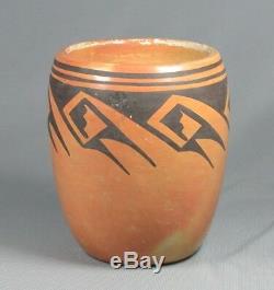Vtg Laura Tomasi Tomasie Hopi Indian Pottery Vase