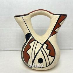 Wedding Vase Signed E Tafoya Native American Pottery New Mexico Jemez Pueblo