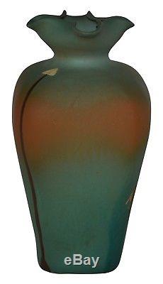 Weller Pottery Dickens Ware Native American Four Sided Vase