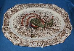 Wild Turkeys Native American Windsor Bro Large Serving Platter by Johnson Bros