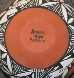 Wonderful Hand Coiled Mary Antonio Garcia Acoma Pueblo Bowl/free Ship#3
