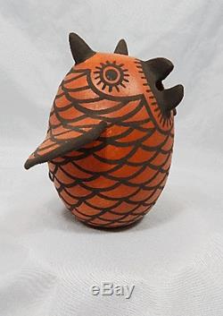 ZUNI Indian pottery owl Carlos Laate