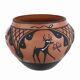 ZUNI Pueblo NM 6.25 FINE Polychrome Olla Pottery Native American Designs Signed
