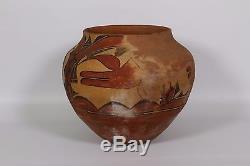 Zia Pueblo Bird Jar VERY Large noted water marks Native American Pottery olla