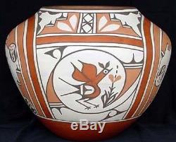 Zia Pueblo Indian 16 Zia Bird / Polychrome Pottery by Ruby Panana