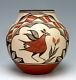 Zia Pueblo Native American Indian Pottery Bird Olla Elizabeth Medina