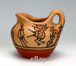 Zia Pueblo Native American Indian Pottery Pitcher Ruby Panana