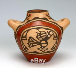 Zia Pueblo Native American Indian Pottery Water Jug Ruby Panana