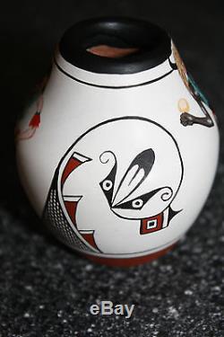 Zia Pueblo Native American Pottery Small Pot Created By Marcellus Medina Nice