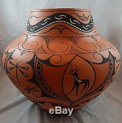 Zuni Indian Pottery Huge Peynetsa Estate
