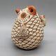 Zuni Pottery-native American Pottery Owl With Two Chicks-erma Kallestewa-homer