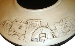 Zuni Pueblo Handmade Vintage Bear Bowl by VERNON & DESIREE CALAVAZA RARE