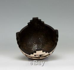 Zuni Pueblo Native American Indian Pottery Cornmeal Bowl #1 Jaycee Nahohai