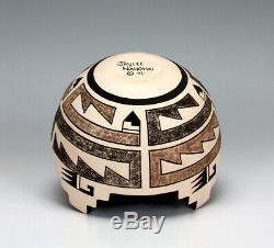 Zuni Pueblo Native American Indian Pottery Cornmeal Bowl #1 Jaycee Nahohai