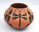 Zuni Pueblo Pottery by A Peynetsa Dragonfly Vase Large 6 T x 8 W
